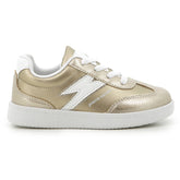 FLASH LACE UP SNEAKER GOLD WHITE