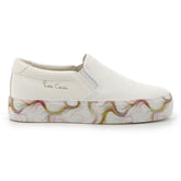 LILLE 4 SLIP ON CASUALS WHITE