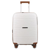 MONTPELLIER HARD CASE SMALL LUGGAGE WHITE TAN