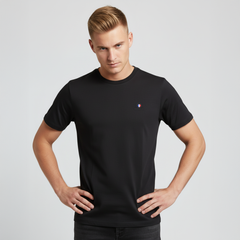 COAT OF ARMS CREW BLACK T SHIRT