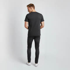 COAT OF ARMS CREW BLACK T SHIRT