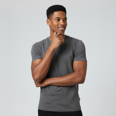 ARTHUR V-NECK DARK GREY T SHIRT