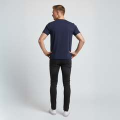 ARTHUR V-NECK NAVY T SHIRT