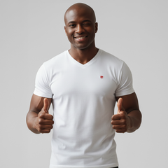 ARTHUR V-NECK WHITE T SHIRT