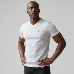 ARTHUR V-NECK WHITE T SHIRT