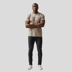 GRANDE PC PRINT T SHIRT STONE