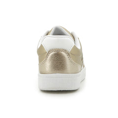 FLASH LACE UP SNEAKER GOLD WHITE
