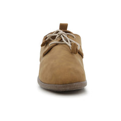 RIVIERA LACE UP FLATS CAMEL