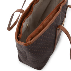 GULIANA CORE LOGO TOTE BROWN TAN