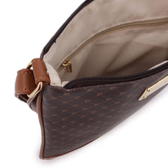 GULIANA CORE LOGO CROSSBODY BROWN TAN