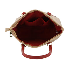 Camilla Tote Tan Red