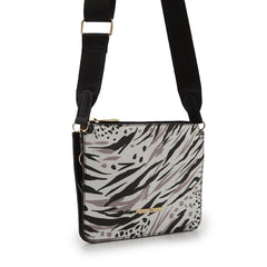 ATHENA ABSTRACT CROSSBODY BLACK WHITE