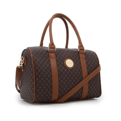 GULIANA CORE LOGO BOWLING BAG BROWN TAN