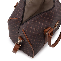 GULIANA CORE LOGO BOWLING BAG BROWN TAN