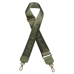 PIERRE CARDIN BRANDED SHOULDER STRAP OLIVE