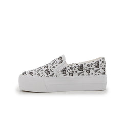GRAFFITI 2 CASUAL FLATS WHITE