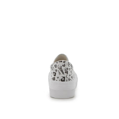 GRAFFITI 2 CASUAL FLATS WHITE