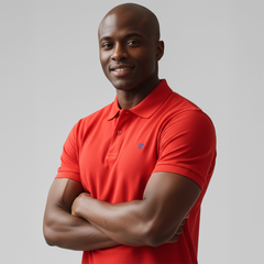 PK CLASSIC GOLF WITH P EMB RED